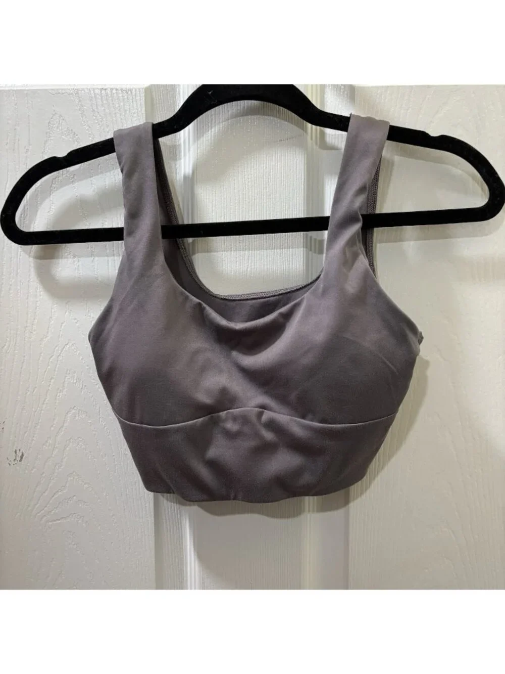 Gymshark Long Line Sport Bra Removable Padding Gray Purple Women Small